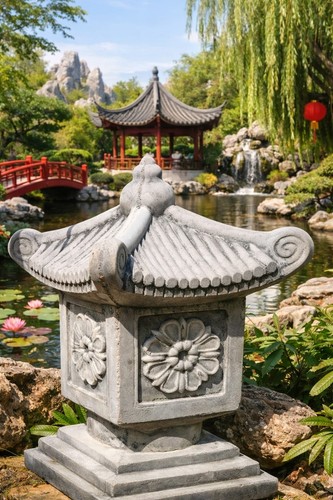 Asiatische gartendekoration - asiatische,