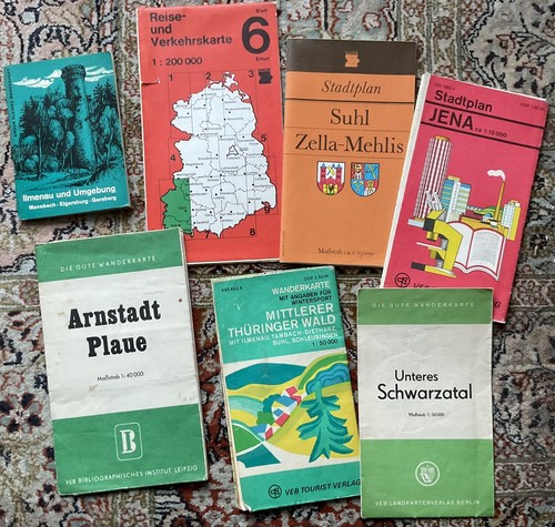 Konvolut stadtpläne suhl - konvolut,