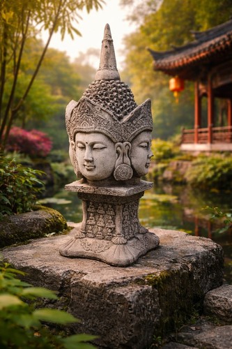 Buddha säule asiatische - buddha,