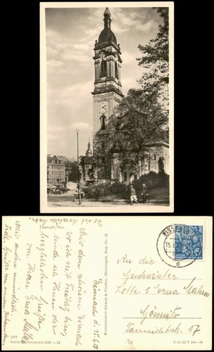Ansichtskarte eisenach - ansichtskarte,