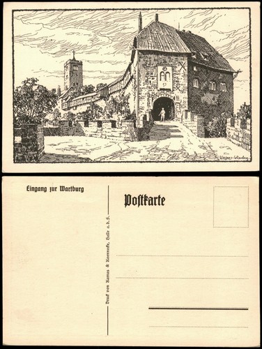 Ansichtskarte eisenach eingang - ansichtskarte,
