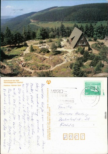Ansichtskarte oberhof - ansichtskarte,