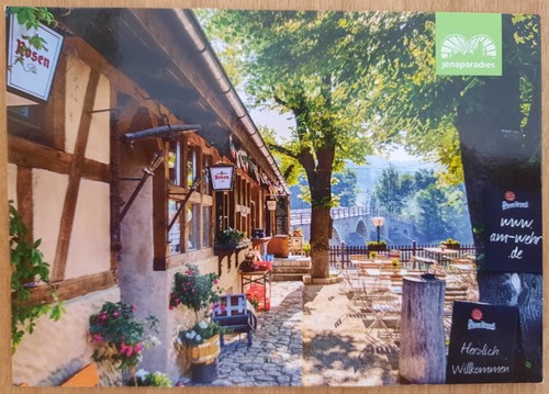 Jena biergarten wehr - ak,