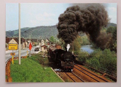 Postkarte dampflok 41 1055 - 41,