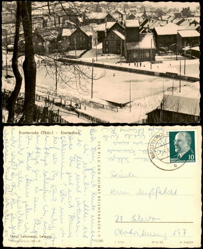 Ansichtskarte brotterode - ansichtskarte,