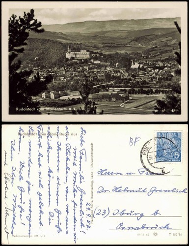 Ansichtskarte rudolstadt - ansichtskarte,