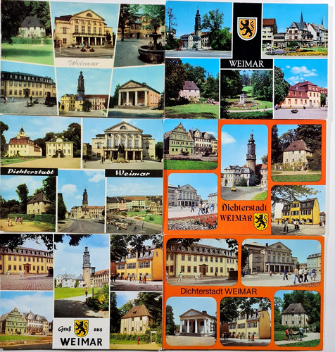 Ddr postkarten lot - postkarten, weimar