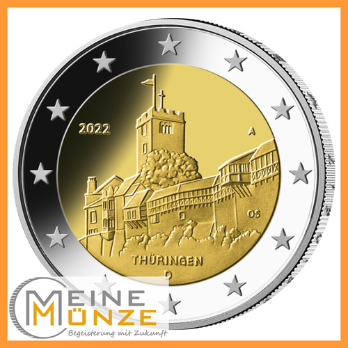 Euro münze thüringen - 2,