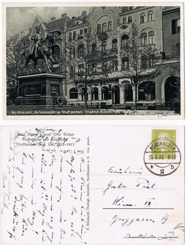 Ansichtskarte nordhausen - ansichtskarte,