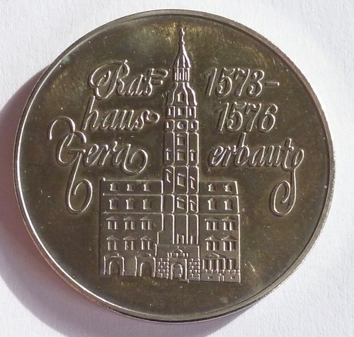 Thüringen gera 1975 rathaus - gera, 1975,