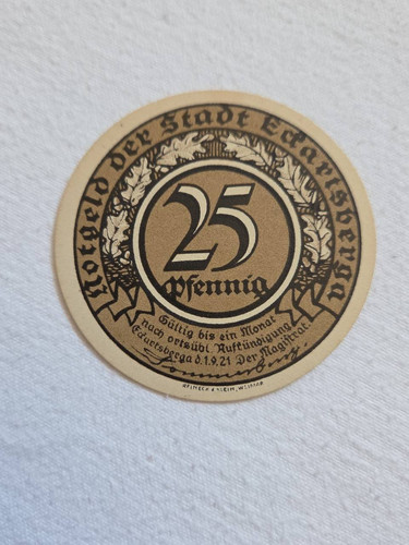 Notgeld 1921 stadt - notgeld,